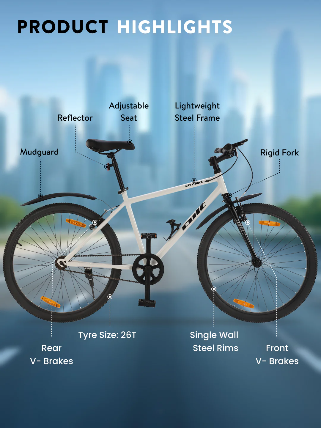 Cult City Bike 26T - Image 7